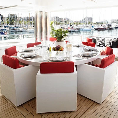 Yacht interior design Dubai UAE. Design By Johann Kruger Design Studio